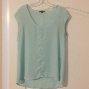 Sheer mint top